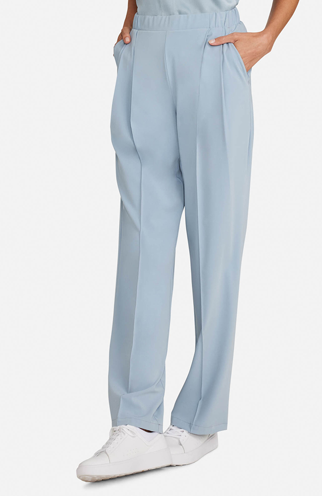 Women's Pleated Wide Leg Scrub Pant, SOS Solar Slate | blue, large