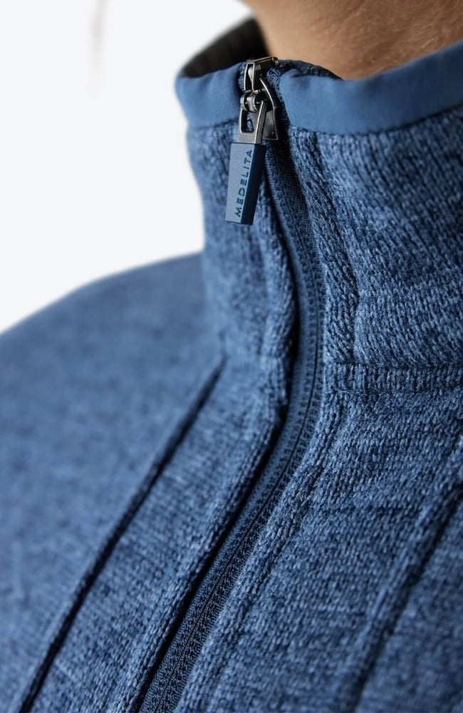 Women's Strata Sweater Fleece Jacket, SBL Slate Blue | blue, large