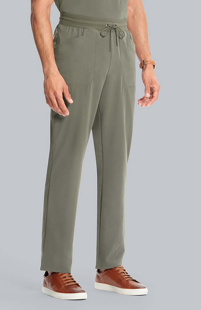 Men's Scrub Set: Cirrus Split Neck Top & Zephyr Straight Leg Pant, OLV Olive | olive, large