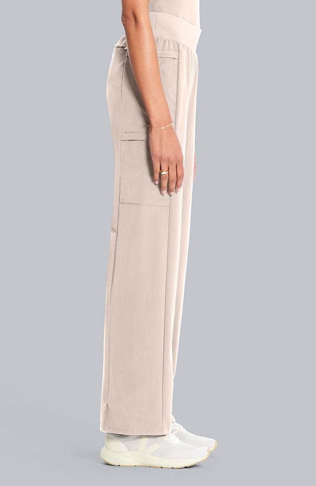Women's Anemone 5-Pocket Straight Leg Scrub Pant, TAT Toasted Tan | brown, large