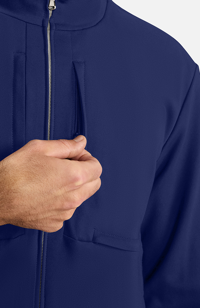 Men's Ponte Track Jacket, NAV Navy, large