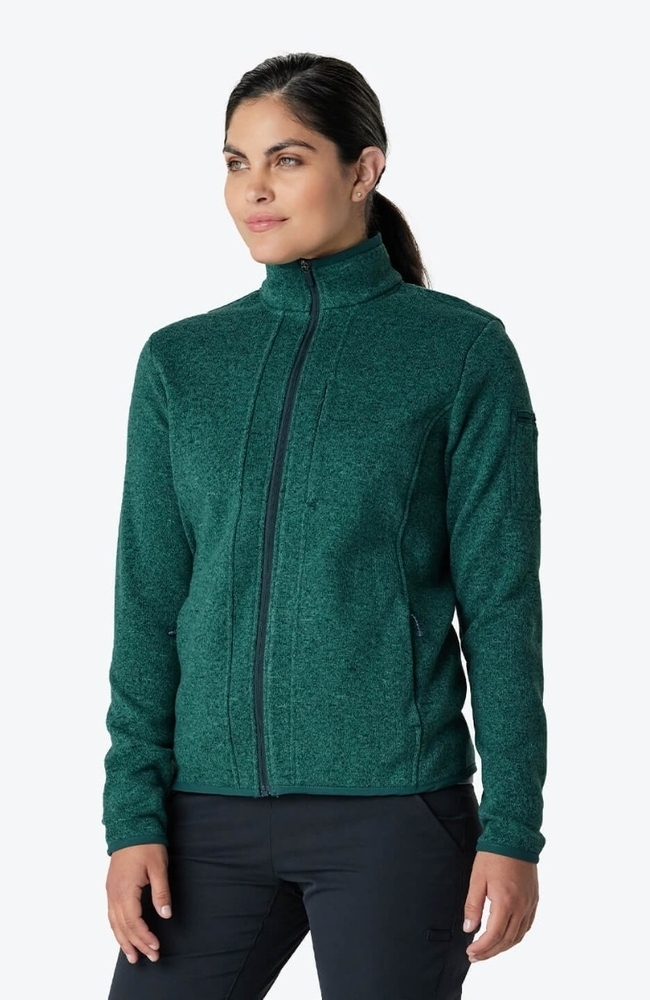 Women's Strata Sweater Fleece Jacket, JAD Jade | green, large