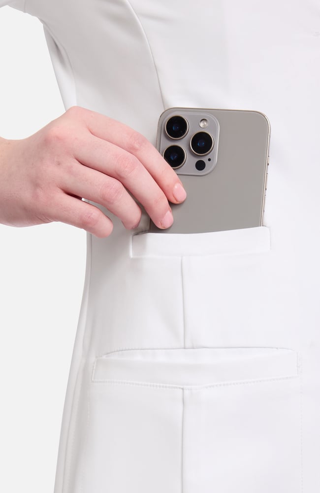 Women's Marie 36&frac34;" Lab Coat, WHT White | white, large