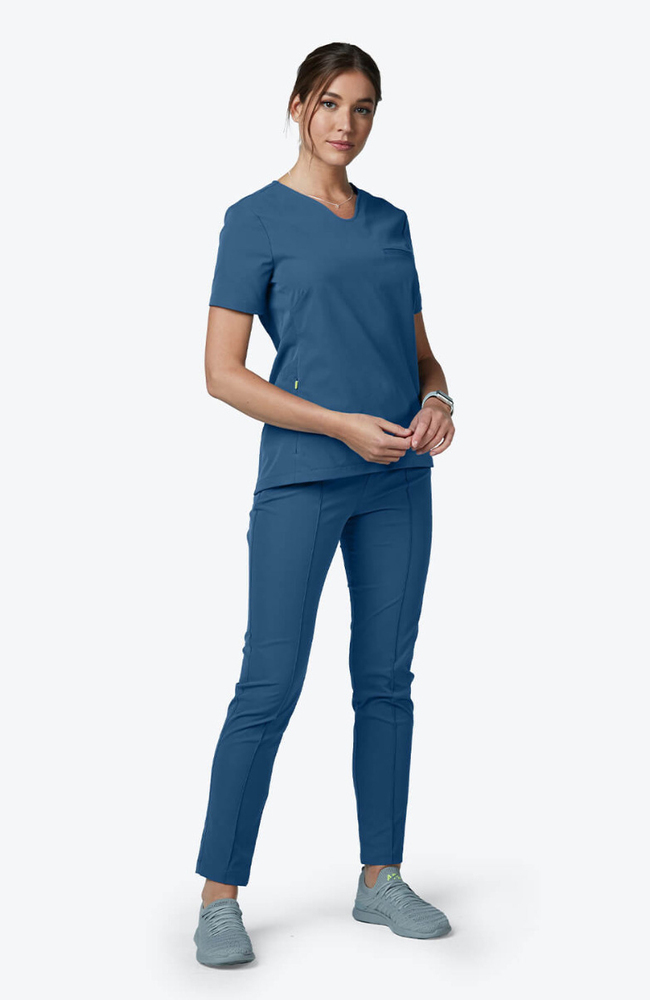 Women's Pixel 4 Pocket Scrub Pant, OCE Ocean, large