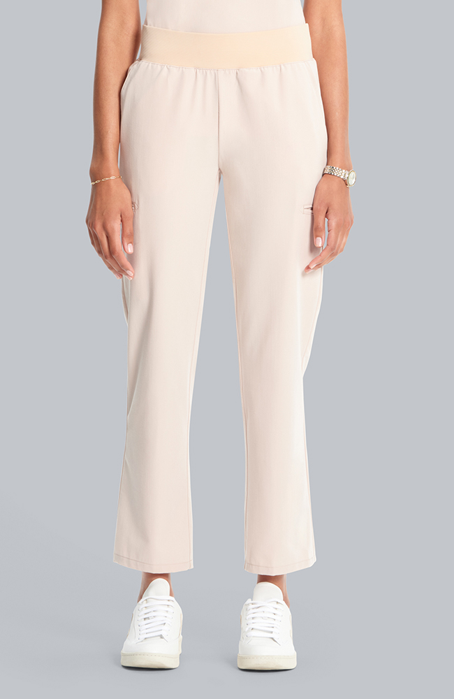 Women's Straight Leg Ankle Scrub Pant, TAT Toasted Tan | brown, large