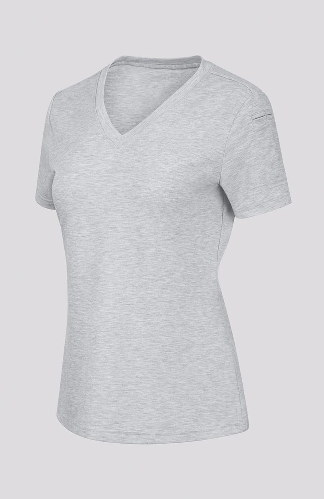 Women's Eco Short Sleeve Tee, LGH Light Heather Grey | grey, large