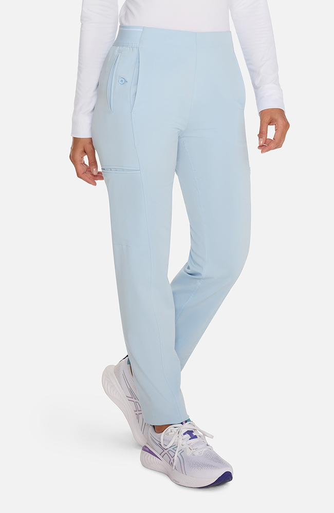 Women's Tapered Cropped Scrub Pant, ICB Ice Blue, large