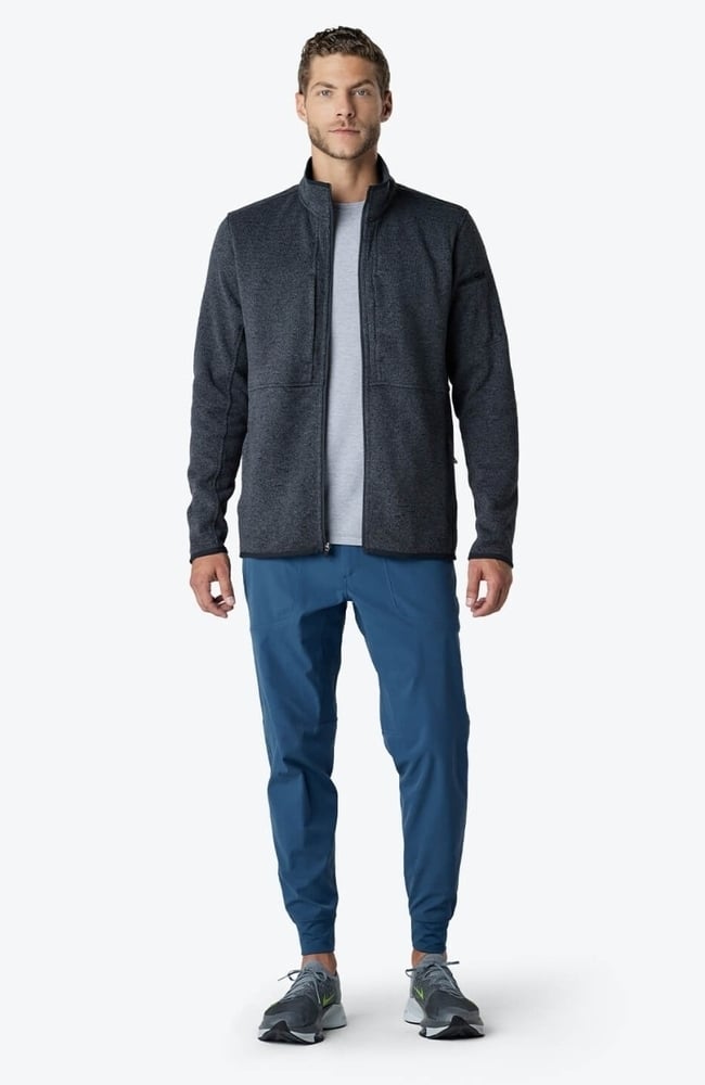 Men's Strata Performance Fleece Scrub Jacket, IRN Iron | grey, large