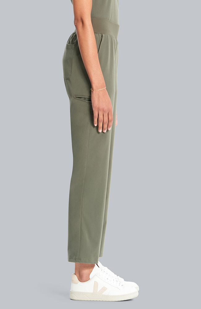 Women's Straight Leg Ankle Scrub Pant, OLV Olive | olive, large