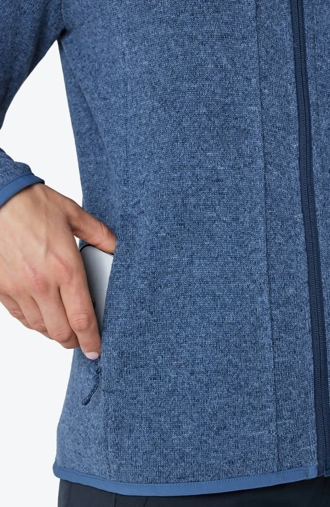 Women's Strata Sweater Fleece Jacket, SBL Slate Blue | blue, large