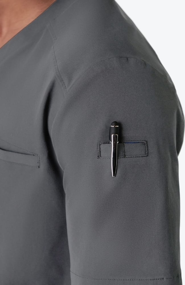 Men's Realm V-Neck Scrub Top, , large