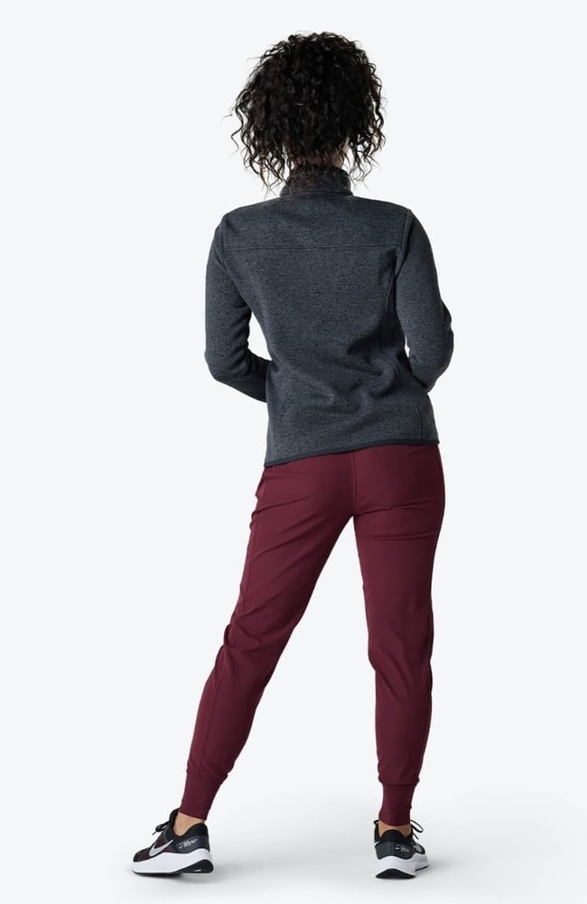 Women's Strata Sweater Fleece Jacket, IRN Iron, large