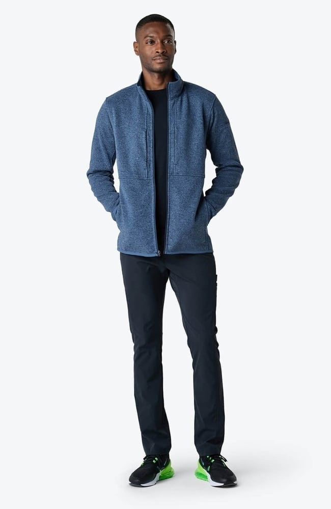 Men's Strata Performance Fleece Scrub Jacket, SBL Slate Blue | blue, large
