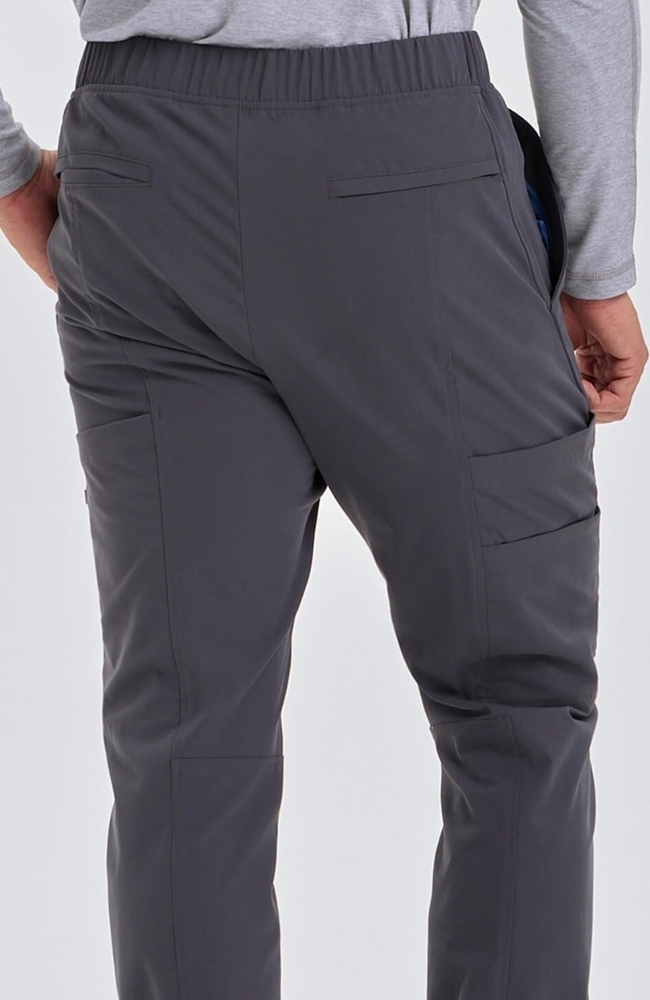 Men's Summit Cargo Drawstring Scrub Pant, PWT Pewter, large