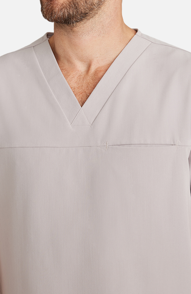 Men's Scrub Set: Vapor 3-Pocket Top &  Drift Jogger Pant, WMS Warm Stone | grey, large
