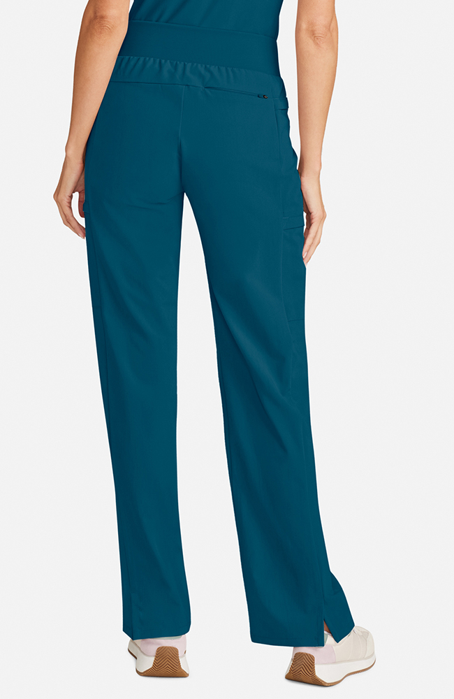 Women's Anemone 5-Pocket Straight Leg Scrub Pant, CAR Caribbean Blue | caribbean blue, large