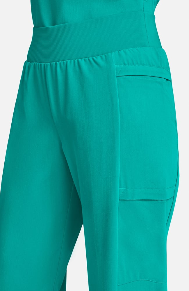 Women's Anemone 5-Pocket Straight Leg Scrub Pant, SGR Surgical Green | green, large