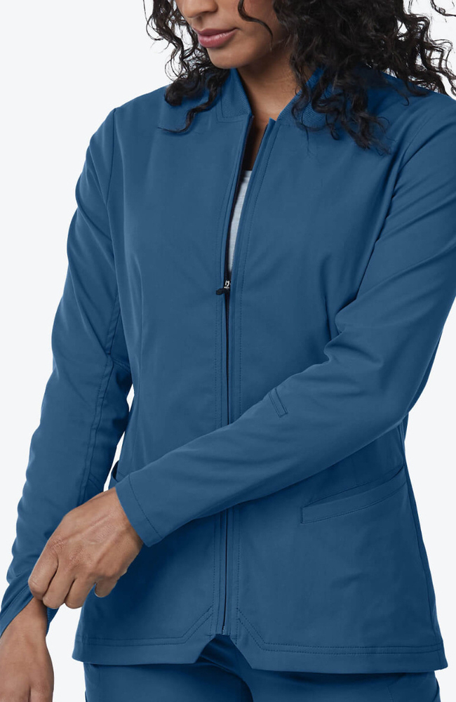 Women's Kinetic Scrub Jacket, OCE Ocean | blue, large