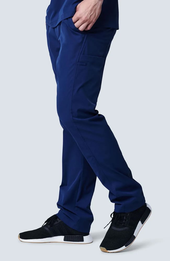 Men's Summit Cargo Drawstring Scrub Pant, NAV Navy Blue | navy, large