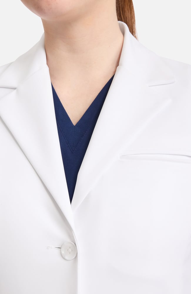 Women's Marie 36¾" Lab Coat, WHT White | white, large