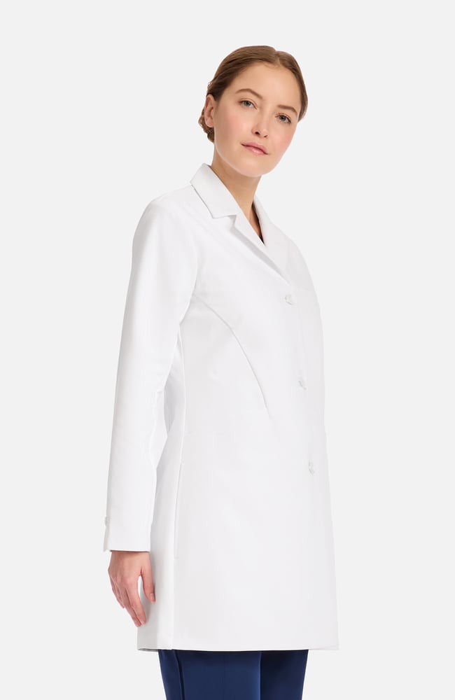 Women's Joycelyn 34" Lab Coat, WHT White | white, large