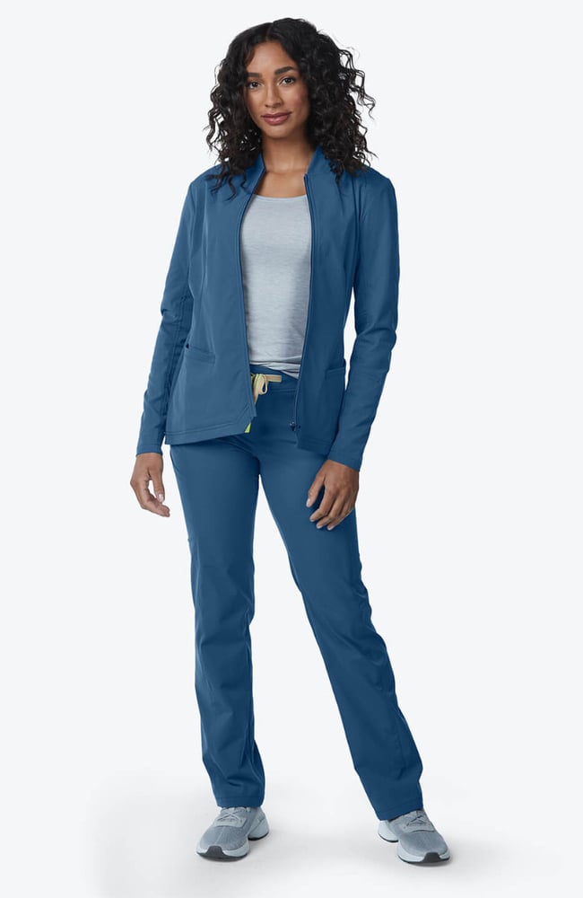 Women's Kinetic Scrub Jacket, OCE Ocean | blue, large