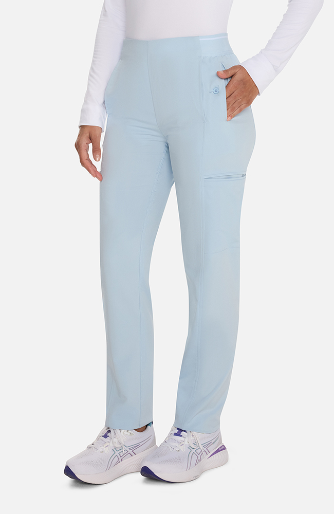 Women's Tapered Cropped Scrub Pant, ICB Ice Blue, large