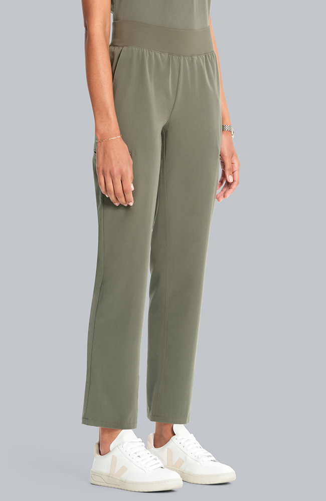 Women's Straight Leg Ankle Scrub Pant, OLV Olive | olive, large
