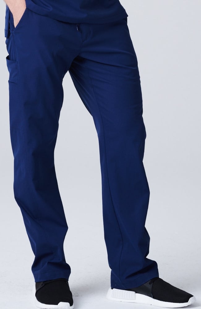 Men's Summit Cargo Drawstring Scrub Pant, NAV Navy Blue | navy, large