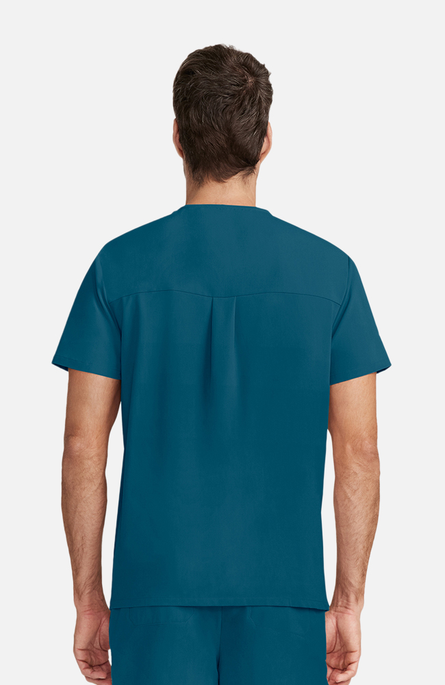 Men's Scrub Set: Vapor 3-Pocket Top &  Zephyr Straight Leg Pant, CAR Caribbean Blue | caribbean blue, large