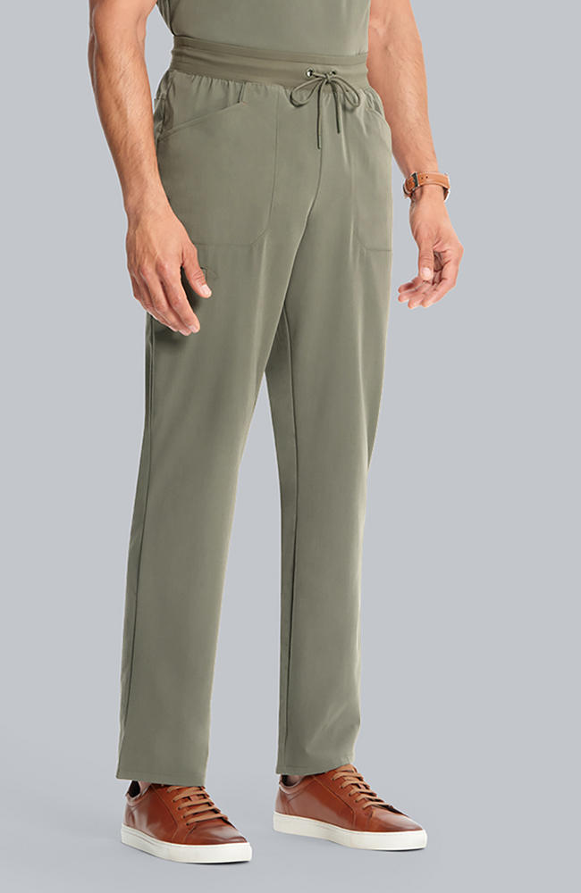 Men's Scrub Set: Vapor 3-Pocket Top &  Zephyr Straight Leg Pant, OLV Olive | olive, large