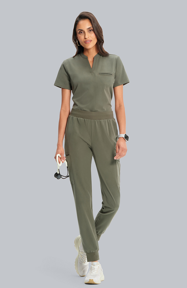 Women's Bosque 5-Pocket Jogger Scrub Pant, OLV Olive | olive, large