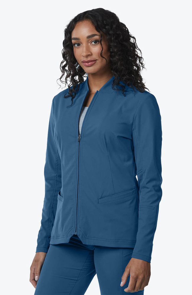 Women's Kinetic Scrub Jacket, OCE Ocean, large