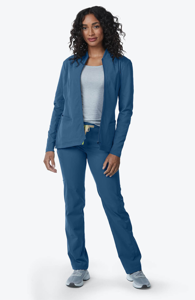 Women's Kinetic Scrub Jacket, OCE Ocean | blue, large