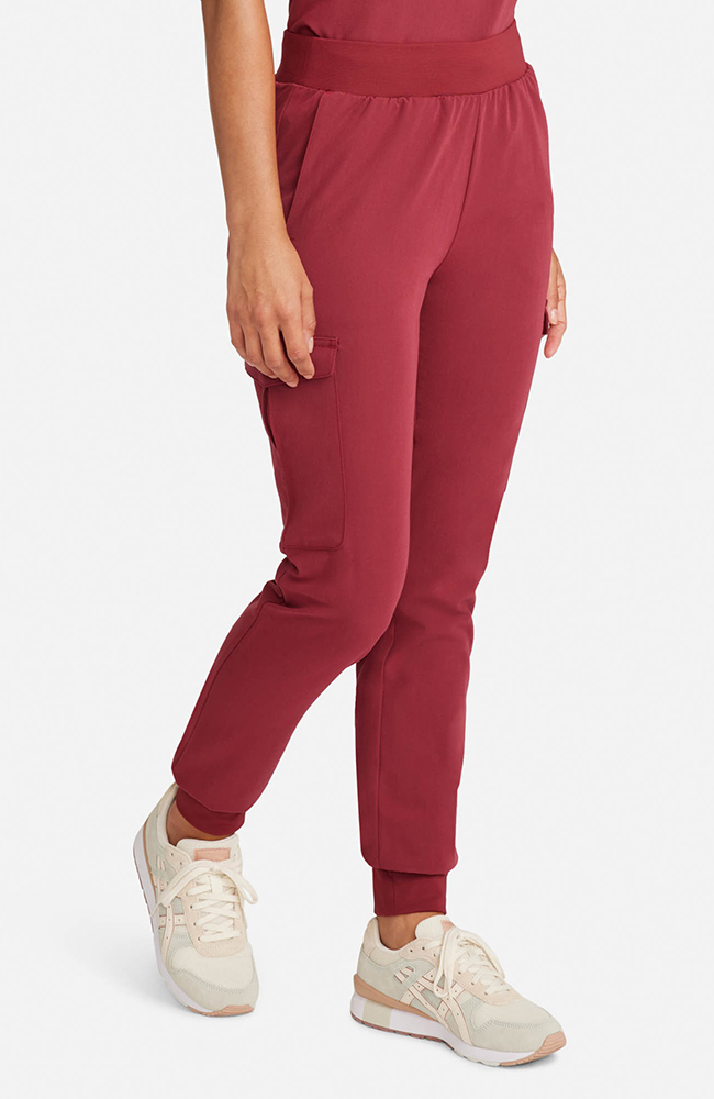 Women's Bosque 5-Pocket Jogger Scrub Pant, CHW Cherry Wood | red, large