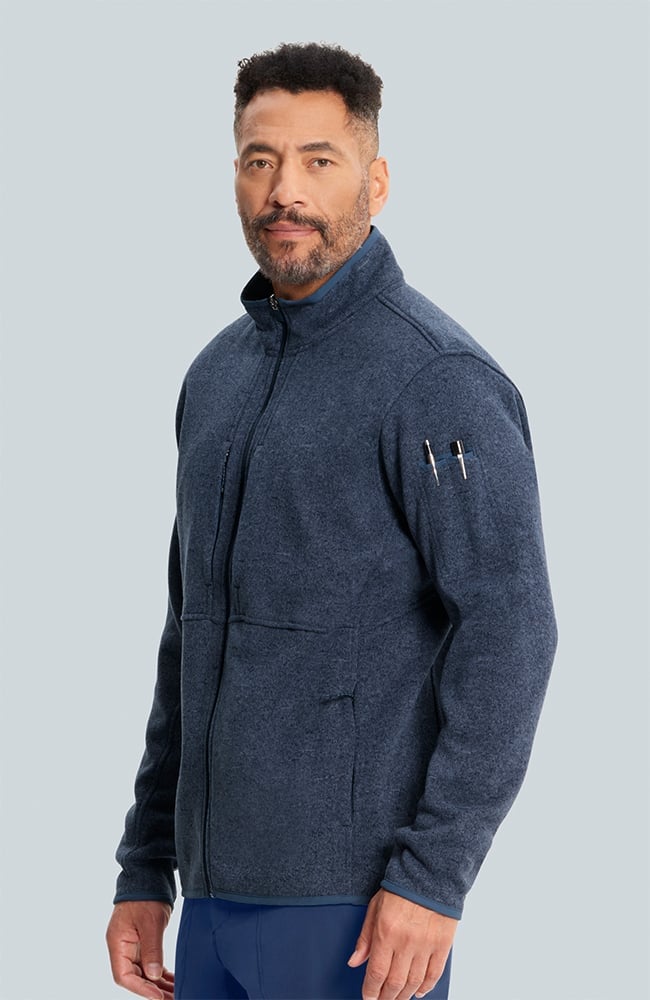 Men's Strata Performance Fleece Scrub Jacket, , large