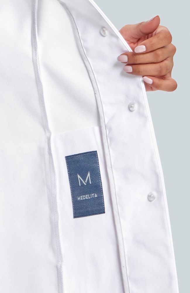 Women's Merit P. Slim Fit 31" Lab Coat, WHT White | white, large