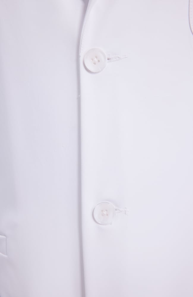 Men's Francis Patch Pocket 36" Lab Coat, WHT White | white, large