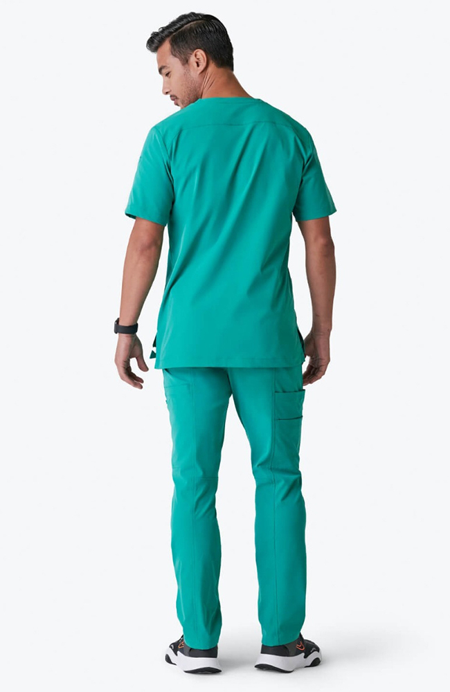 Men's Summit Cargo Drawstring Scrub Pant, SUR Surgical Green, large