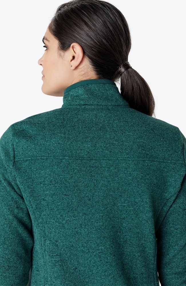 Women's Strata Sweater Fleece Jacket, JAD Jade, large