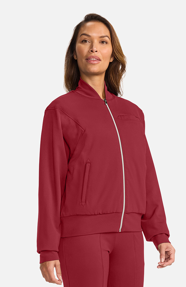 Women's Ponte Jacket, CHW Cherry Wood | red, large