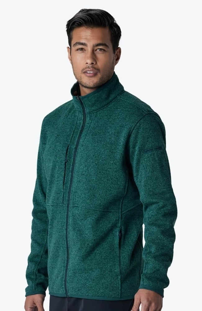 Men's Strata Performance Fleece Scrub Jacket, JAD Jade | green, large