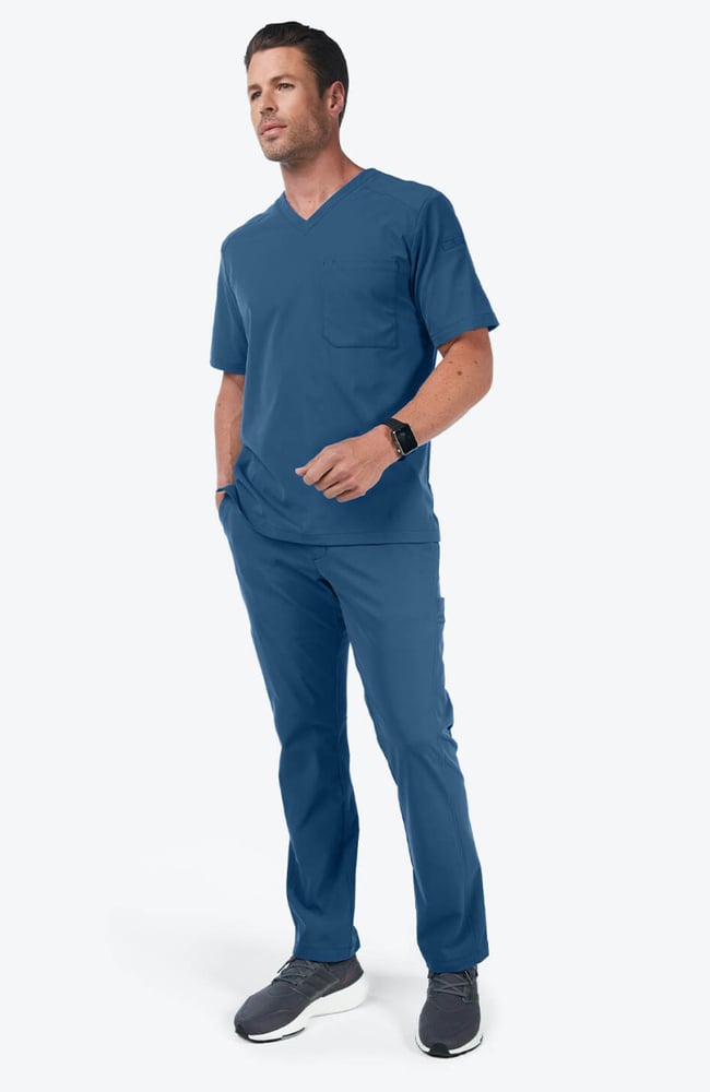 Men's Summit Cargo Drawstring Scrub Pant, OCE Ocean, large