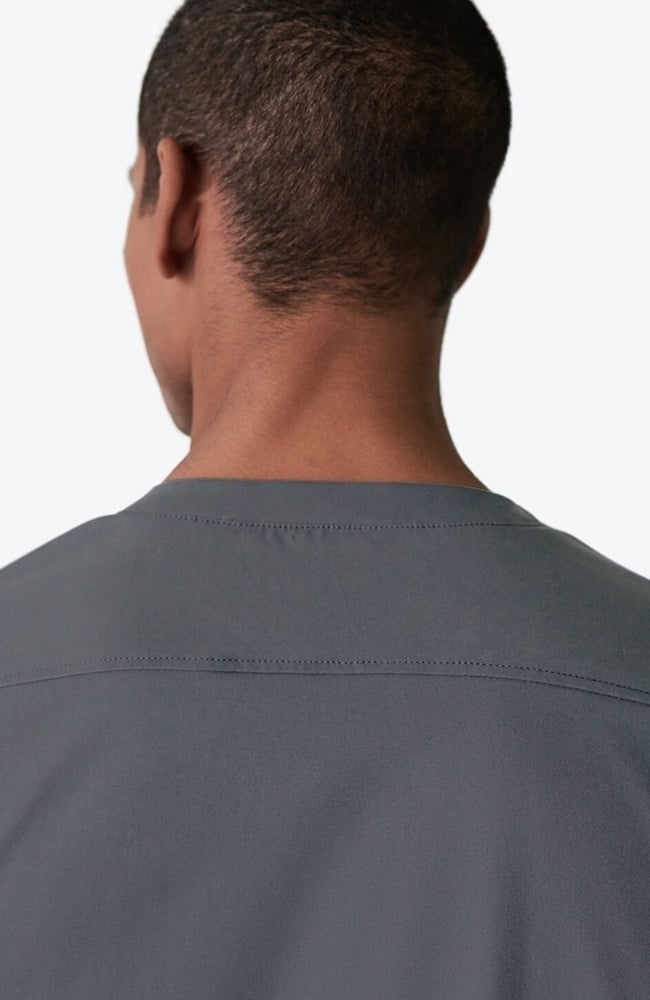 Men's Realm V-Neck Scrub Top, GRE Grey | grey, large