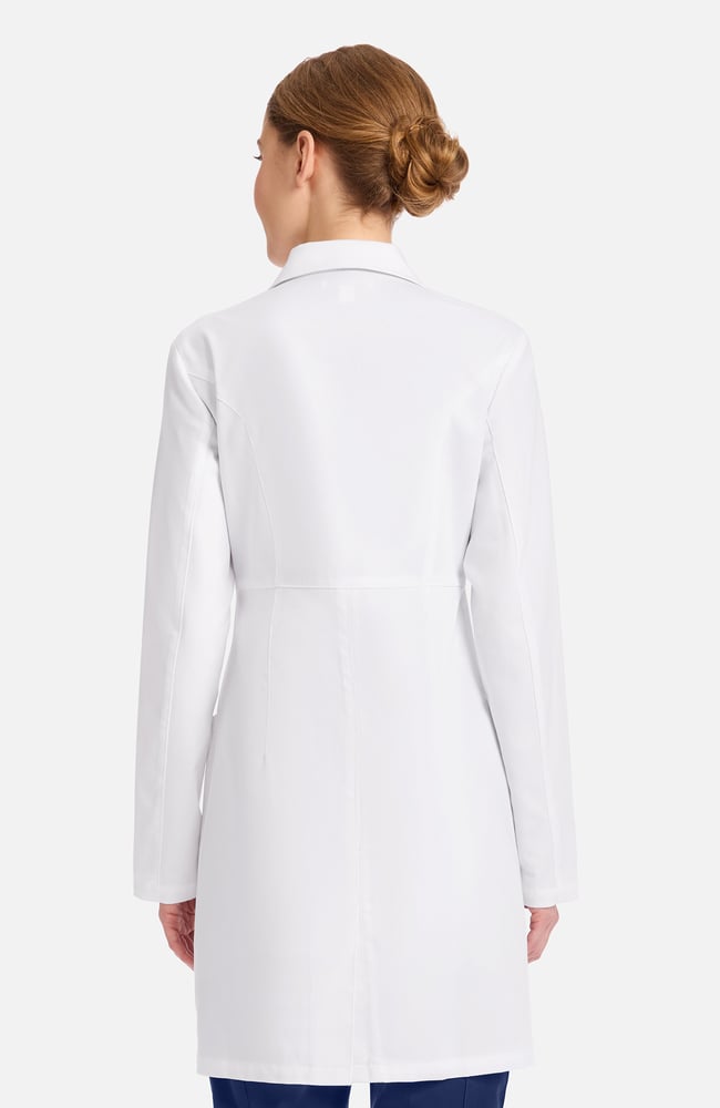 Women's Vega Athletic Fit 34&frac12;" Lab Coat, WHT White | white, large