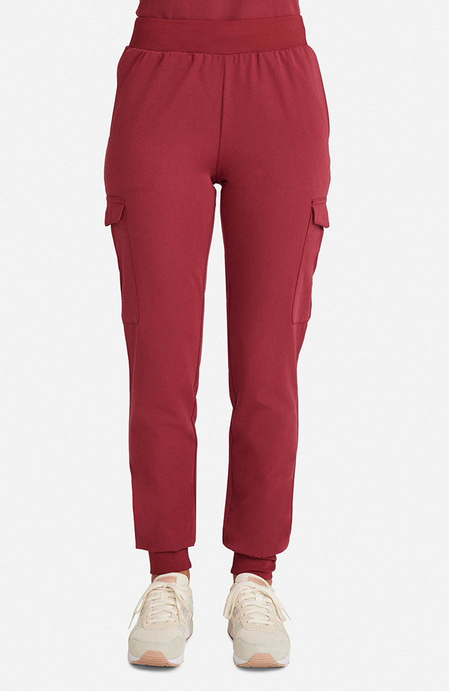 Women's Bosque 5-Pocket Jogger Scrub Pant, CHW Cherry Wood | red, large