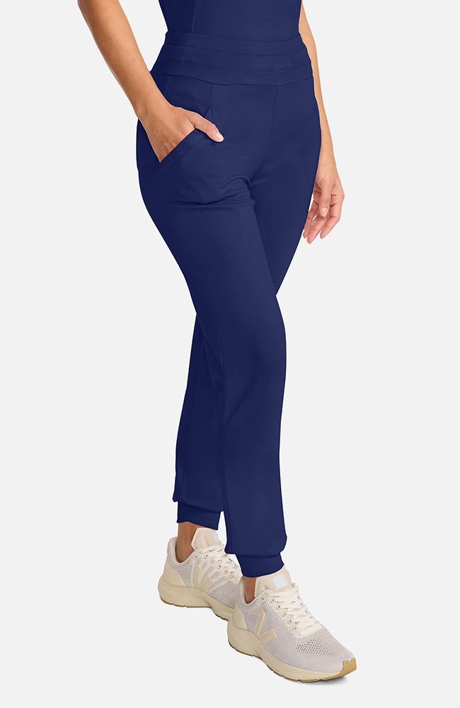 Women's Ponte Jogger Scrub Pant, NAV Navy | navy, large