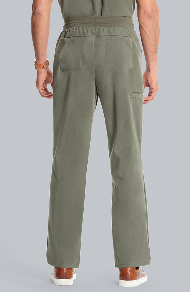 Men's Scrub Set: Cirrus Split Neck Top & Zephyr Straight Leg Pant, OLV Olive | olive, large