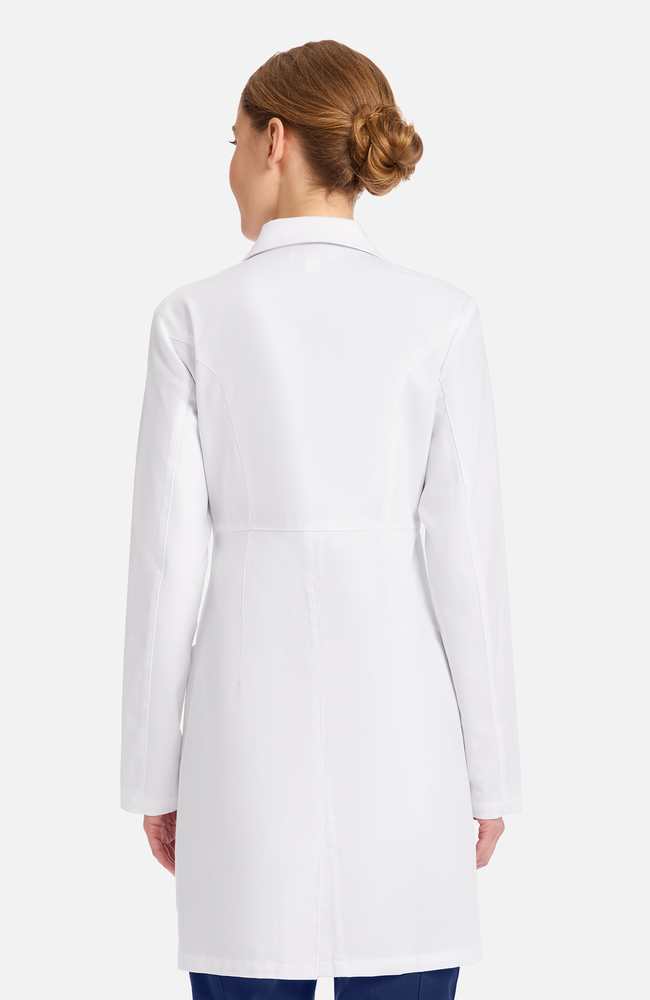 Women's Vega Athletic Fit 34&frac12;" Lab Coat, WHT White | white, large