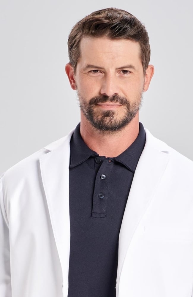 Men's Osler Slim Fit 36&frac12;" Lab Coat, WHT White | white, large